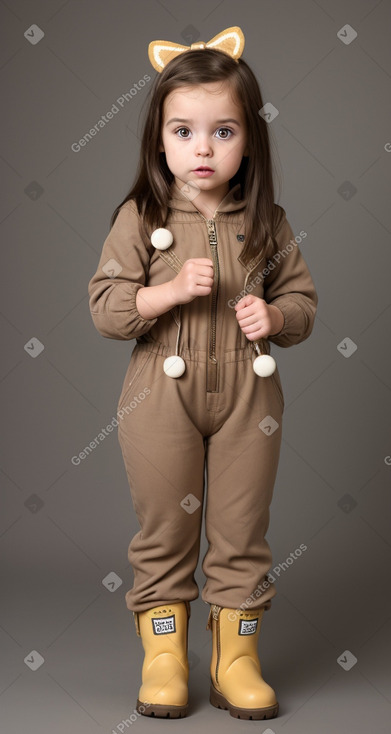 Greek infant girl with  brown hair