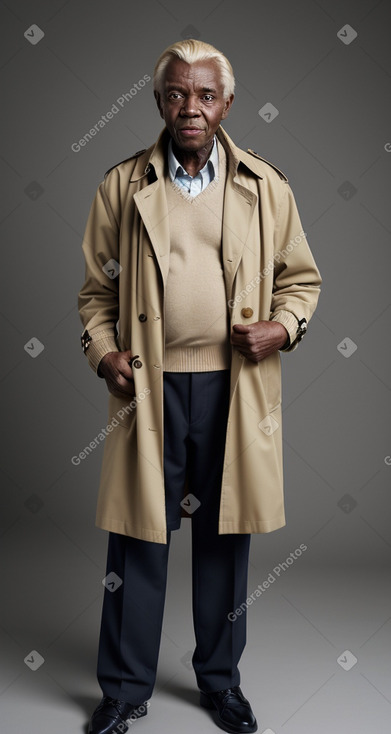 Zambian elderly male with  blonde hair