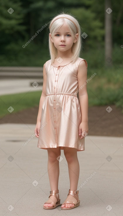 Child female with  white hair