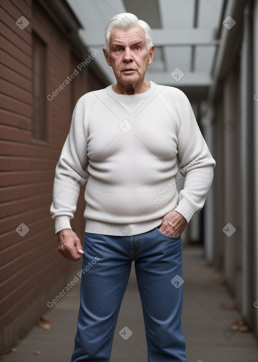 Lithuanian elderly male with  white hair