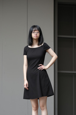 Taiwanese adult female with  black hair