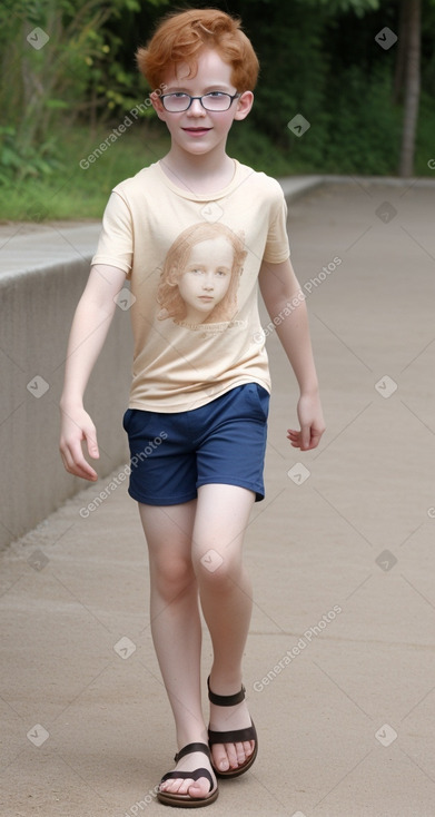 Child male with  ginger hair