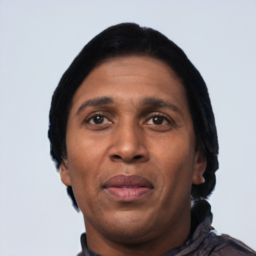 Neutral latino adult male with short  black hair and brown eyes