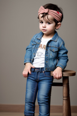 Turkish infant boy with  brown hair