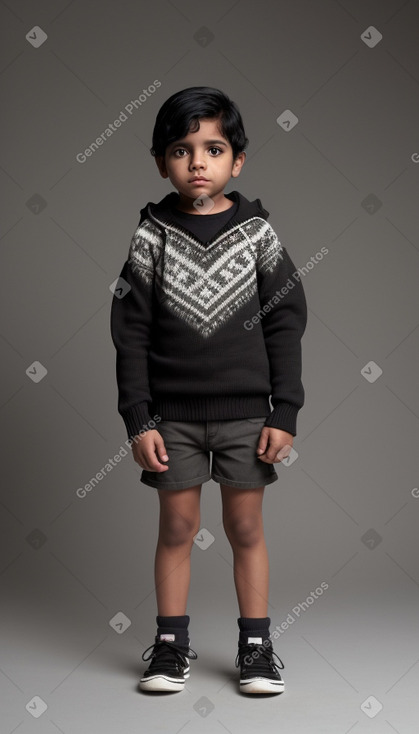 Honduran child boy with  black hair