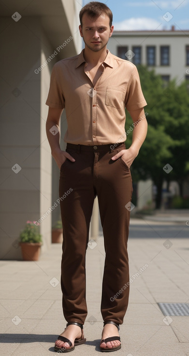 Slovak adult male with  brown hair