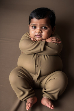 Sri lankan infant boy with  brown hair