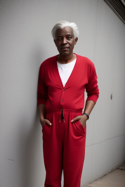 Senegalese adult non-binary with  gray hair