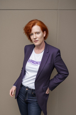 Middle-aged non-binary with  ginger hair