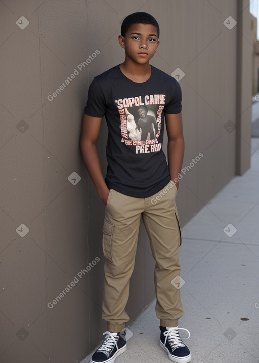 African american teenager boy 