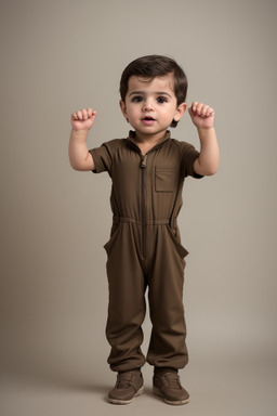 Iraqi infant boy with  brown hair