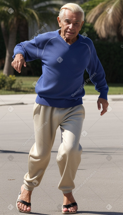 Cuban elderly male with  blonde hair