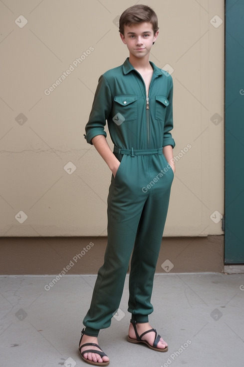 Austrian teenager boy with  brown hair