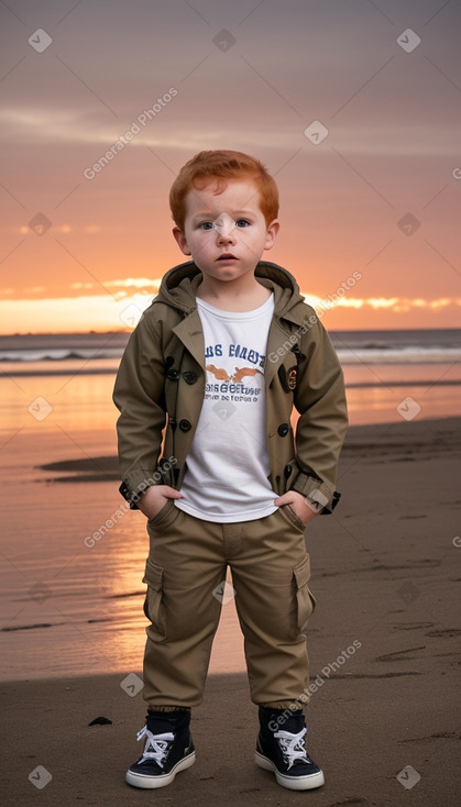 Honduran infant boy with  ginger hair