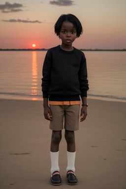 Tanzanian child boy with  black hair