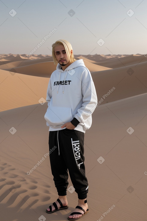 Kuwaiti adult non-binary with  blonde hair