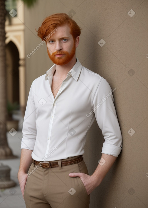 Arab adult male with  ginger hair