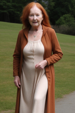 Elderly female with  ginger hair