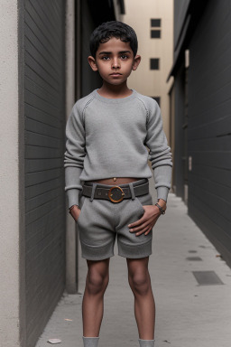 Omani child boy with  gray hair