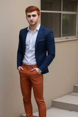 Azerbaijani young adult male with  ginger hair