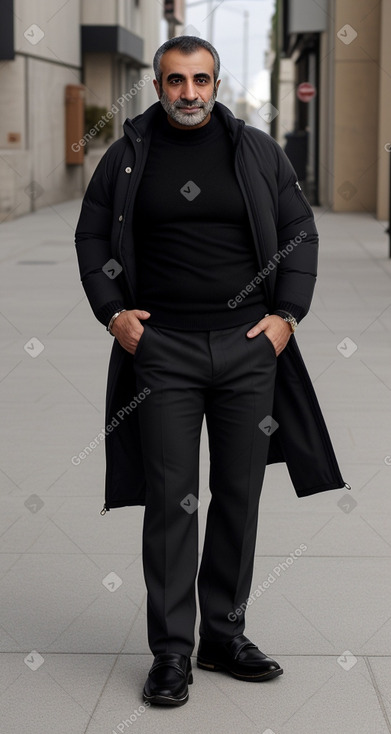 Lebanese middle-aged male with  black hair