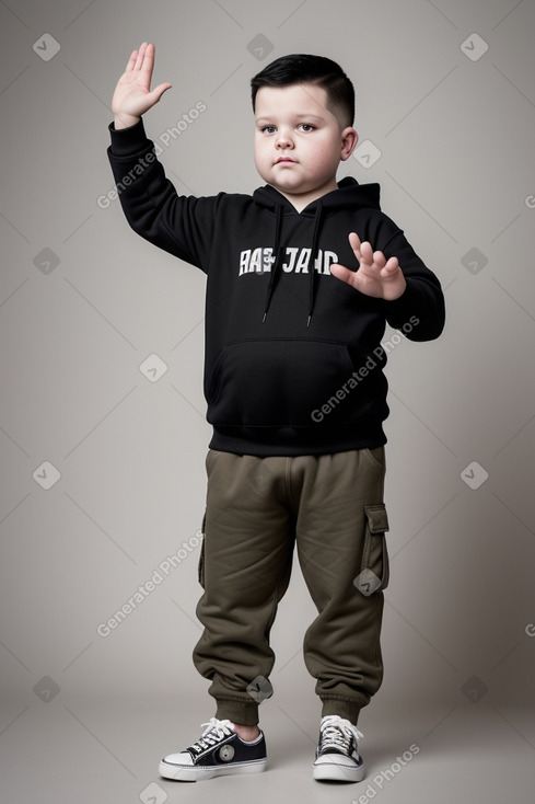 Croatian child boy with  black hair