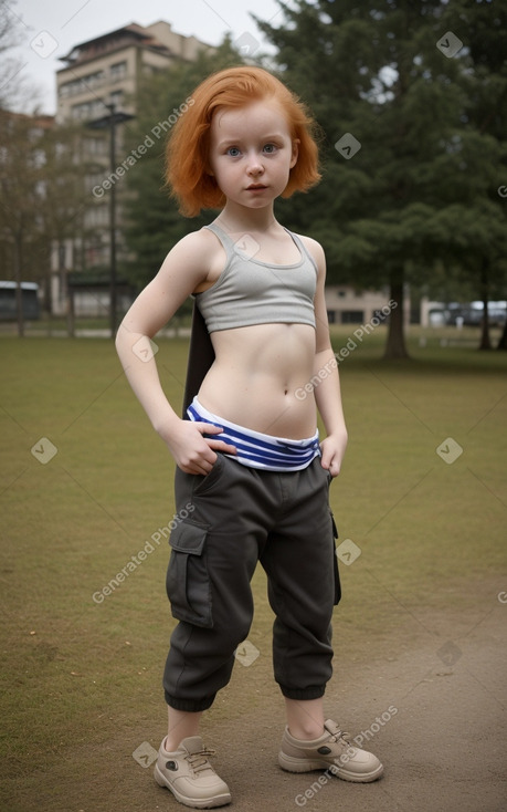 Slovak infant girl with  ginger hair