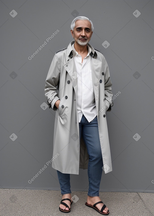 Omani adult non-binary with  gray hair