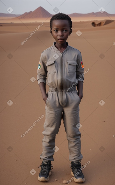 Zambian child boy with  gray hair