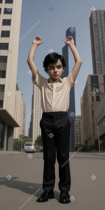 Child boy with  black hair