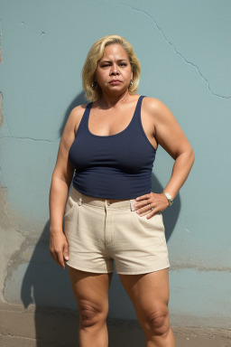 Nicaraguan middle-aged female with  blonde hair