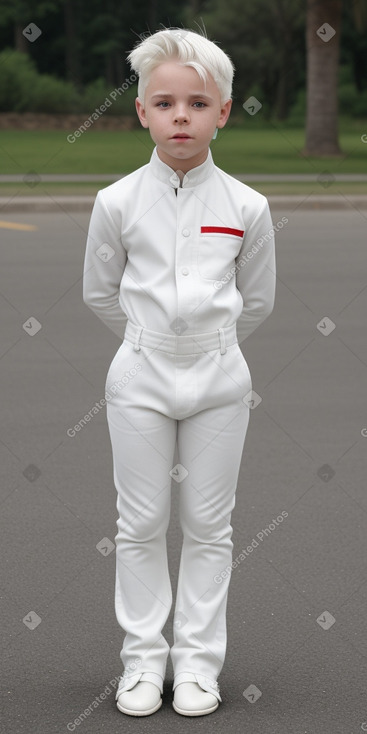 Child boy with  white hair