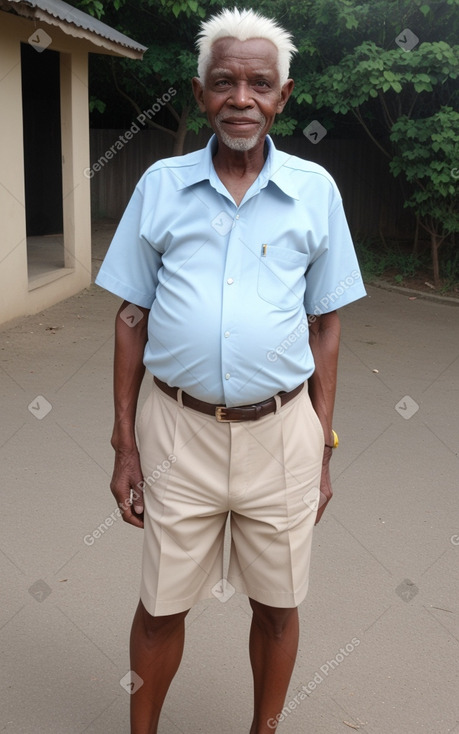 Tanzanian elderly male with  white hair