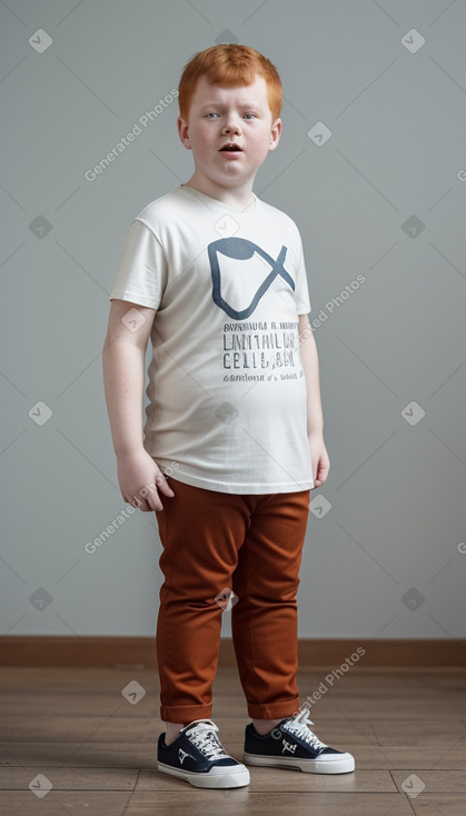 Slovak child boy with  ginger hair