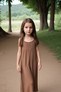 Croatian child girl with  brown hair