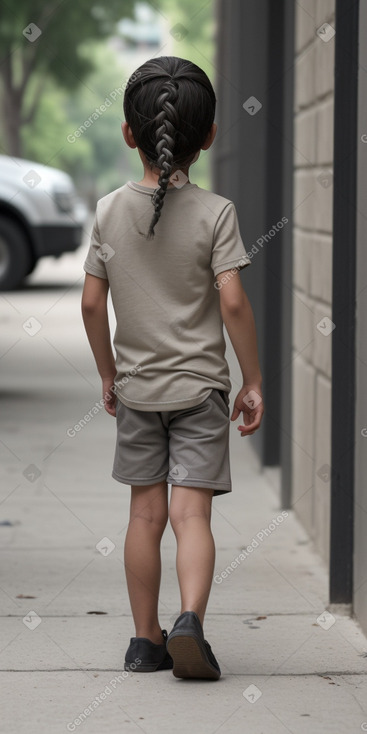 Iraqi child boy with  gray hair