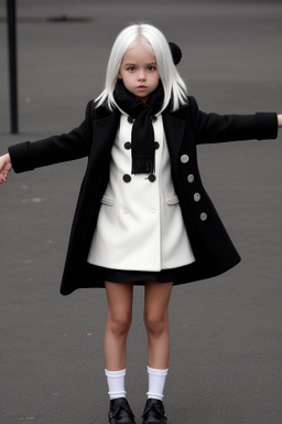 Child female with  white hair