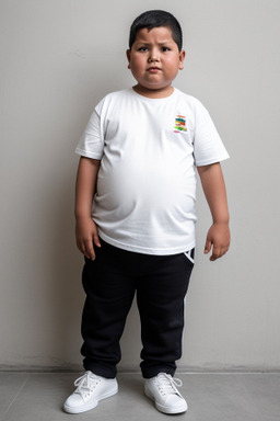 Bolivian child boy with  white hair