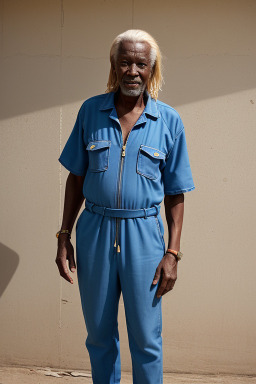 Senegalese elderly male with  blonde hair