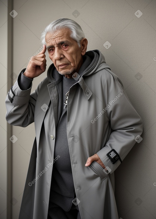 Libyan elderly male with  gray hair