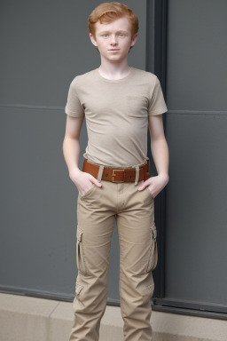 Macedonian teenager boy with  ginger hair