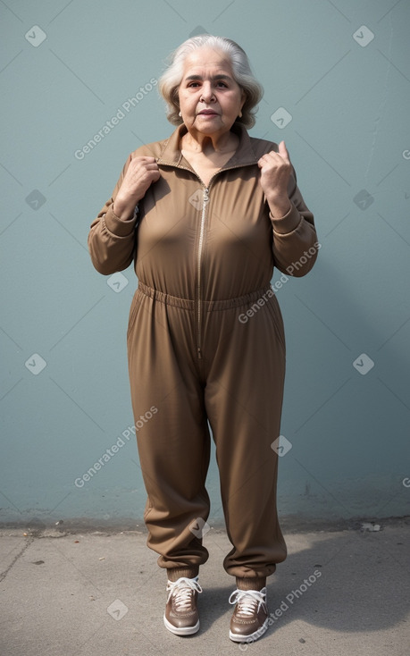 Cuban elderly female with  brown hair