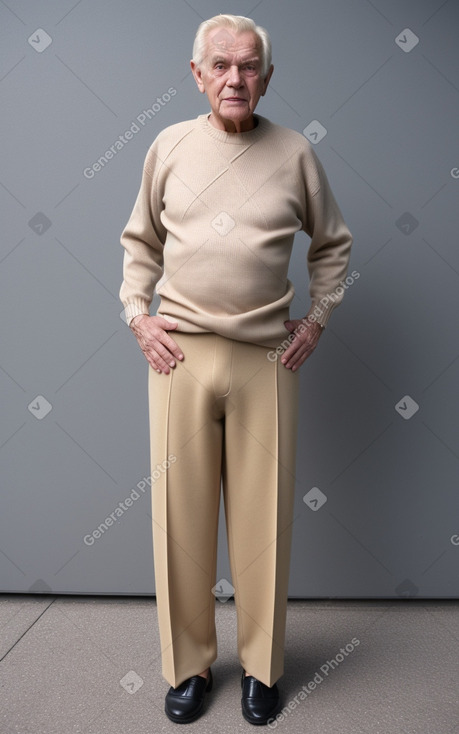 Icelandic elderly male with  blonde hair