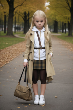 Belarusian child girl with  blonde hair