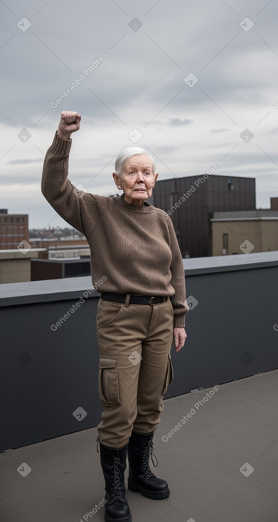 Danish elderly non-binary with  brown hair