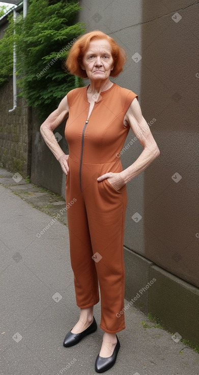 German elderly female with  ginger hair