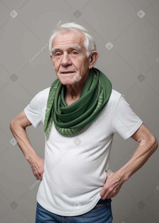 Irish elderly male with  white hair