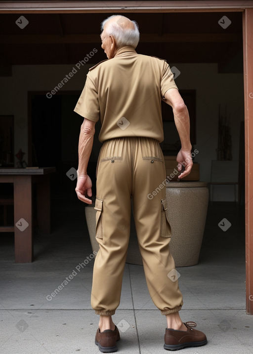 Thai elderly male with  ginger hair