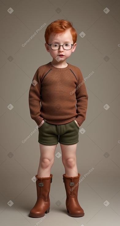 Uzbek infant boy with  ginger hair