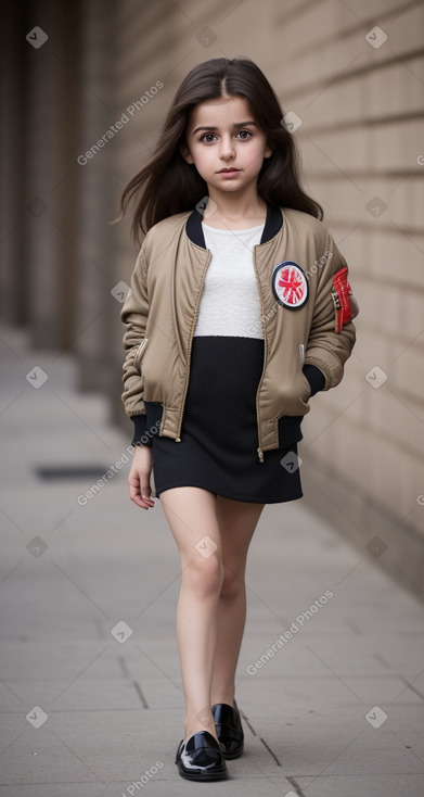 Azerbaijani child female with  brown hair